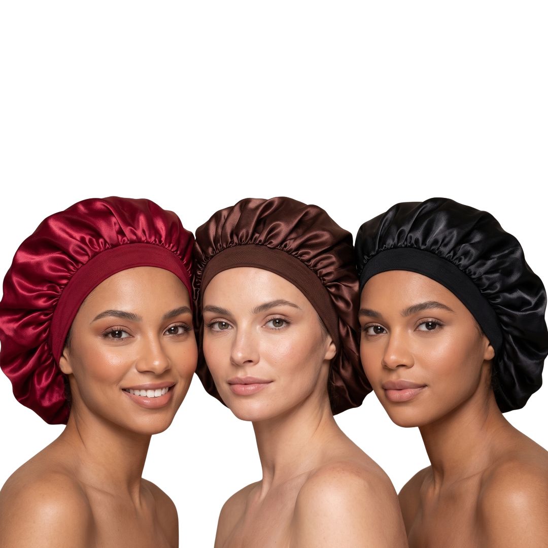 Bonnet de Nuit en Satin – Protection Cheveux Anti-Frisottis & Confort Sommeil