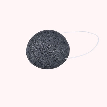 Éponge Konjac Nettoyante Visage – Bamboo Charcoal Face Wash
