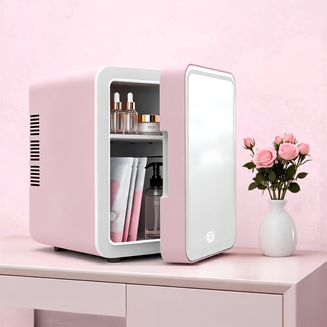 Mini Réfrigérateur Beauté avec Miroir LED
