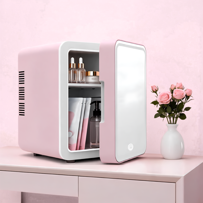 Mini Réfrigérateur Beauté avec Miroir LED