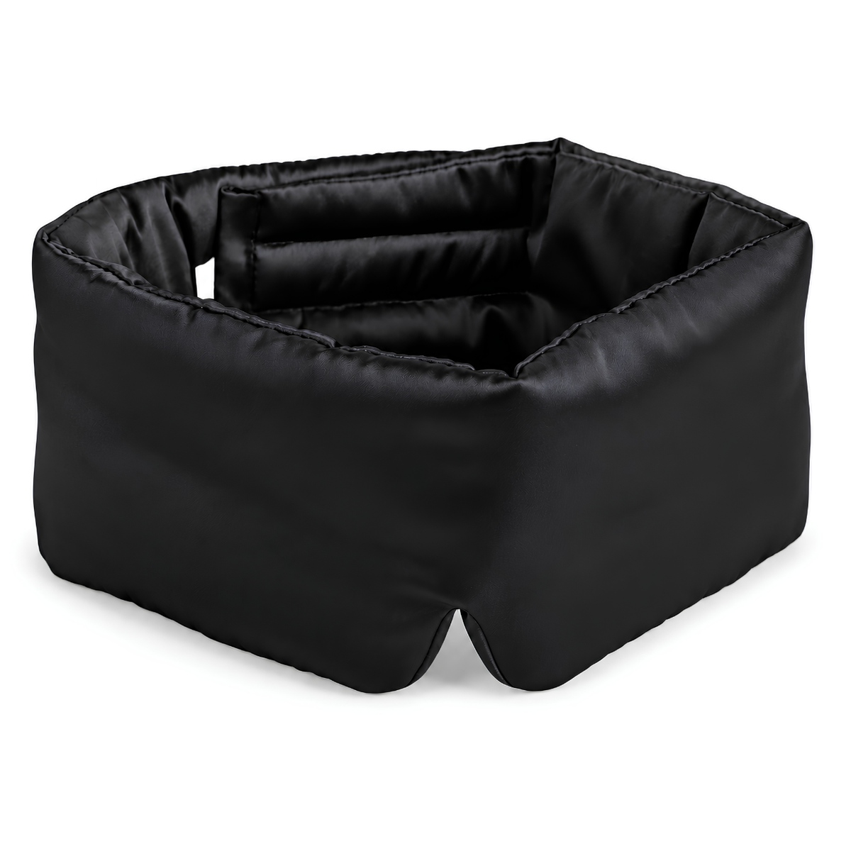 Masque de nuit en soie de mûrier noir pour un noir total