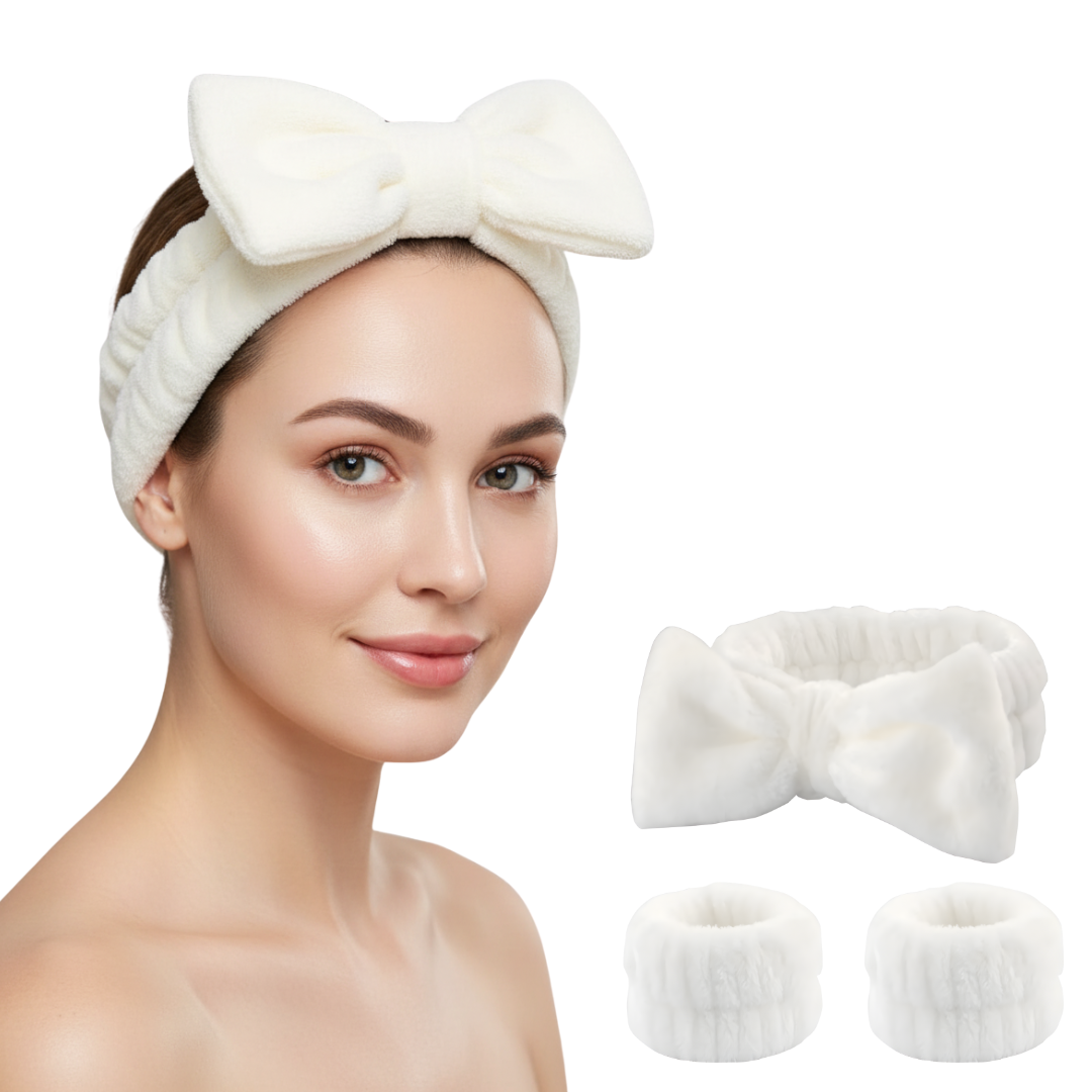 Headband soin visage – Bandeau cheveux pour routine beauté