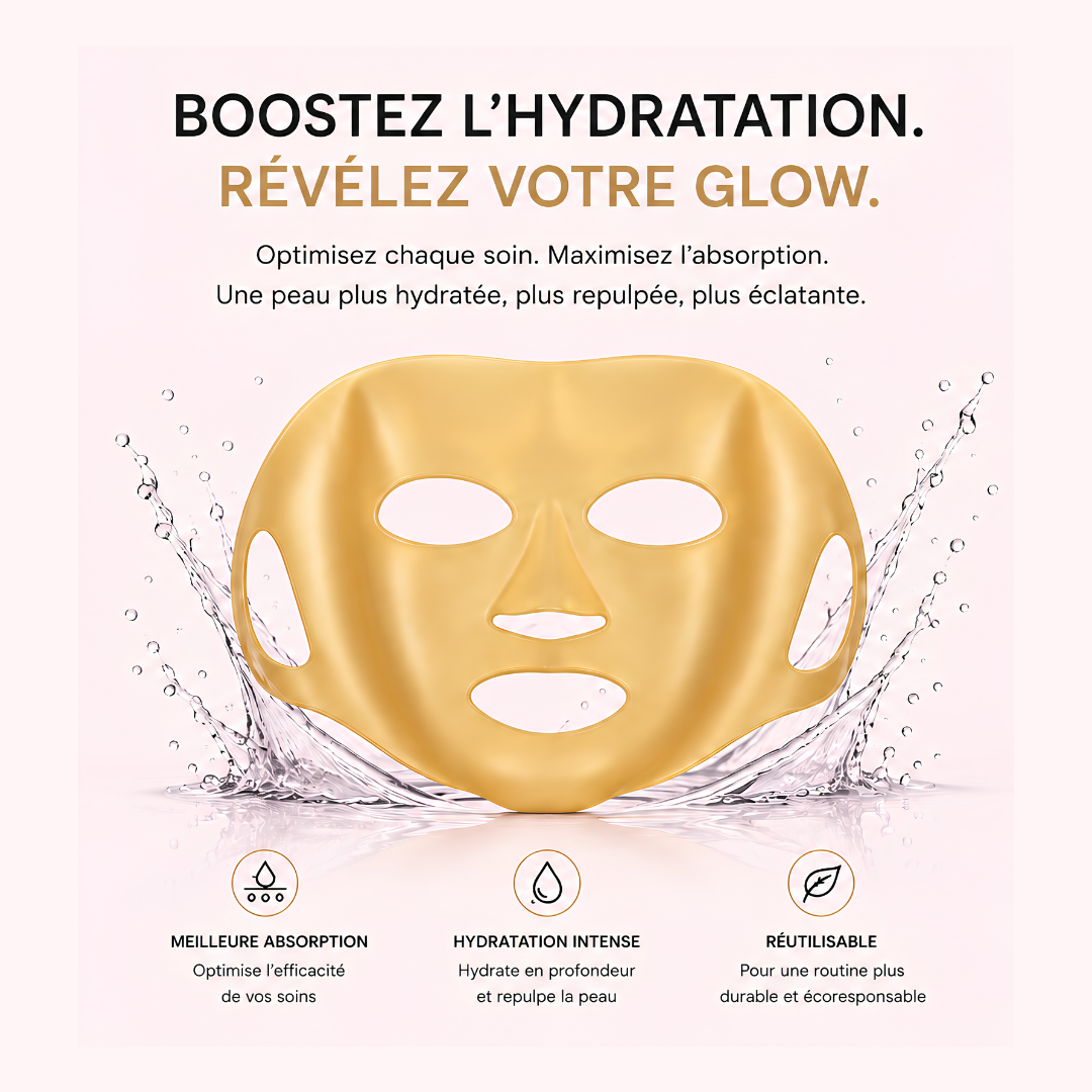 Masque Silicone Réutilisable – Glow & Hydratation Intense