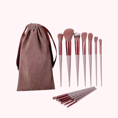 Set 13 Pinceaux Maquillage Professionnels Vegan