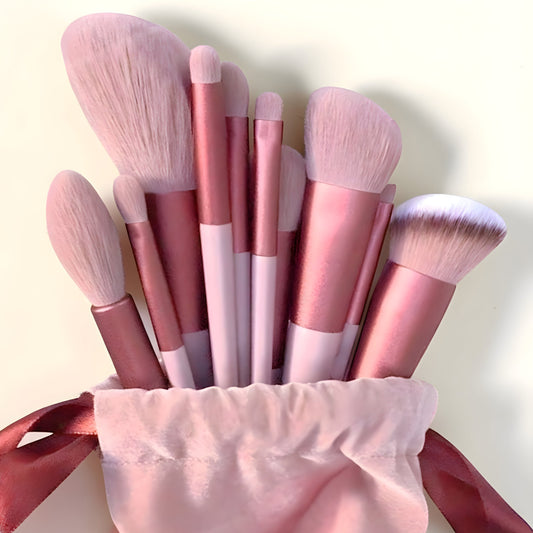 Set 13 Pinceaux Maquillage Professionnels Vegan